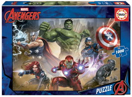 Educa Puzzle Les Avengers 1000 pièces 17694 - Version espagnole - Taille montée 68 x 48 cm