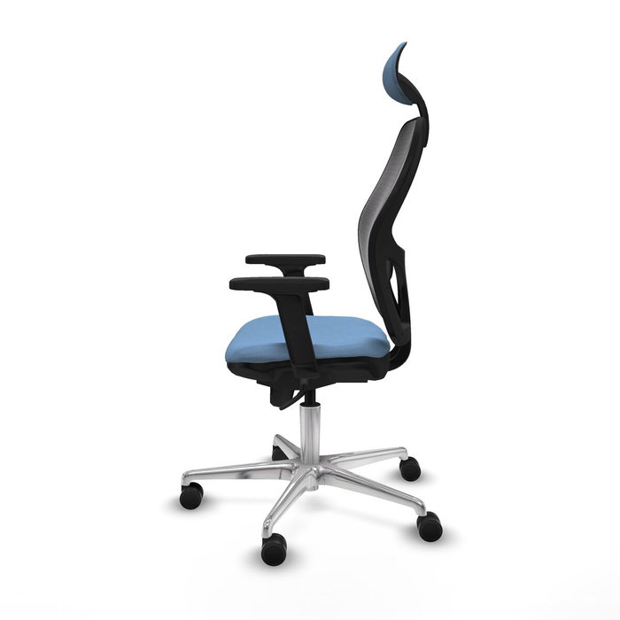 Piqueras y Crespo Chaise de Bureau avec Appui-tête Jorquera 2D086N1 Bleu ciel