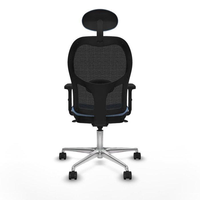 Piqueras y Crespo Chaise de Bureau avec Appui-tête Jorquera 2D086N1 Bleu ciel