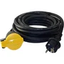 I-Watts Câble d'Allonge Électrique 5 m, Modèle I-RA073G15-5M, Norme HO7-3G1.5, Noir