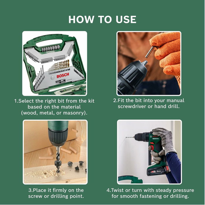 Bosch Coffret d'accessoires X-Line 103 pièces