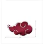 Naruto - Coussin décoratif 50 cm Naruto Shippuden - Logo Akatsuki en microfibre - Coussin 3D pour salon ou chambre
