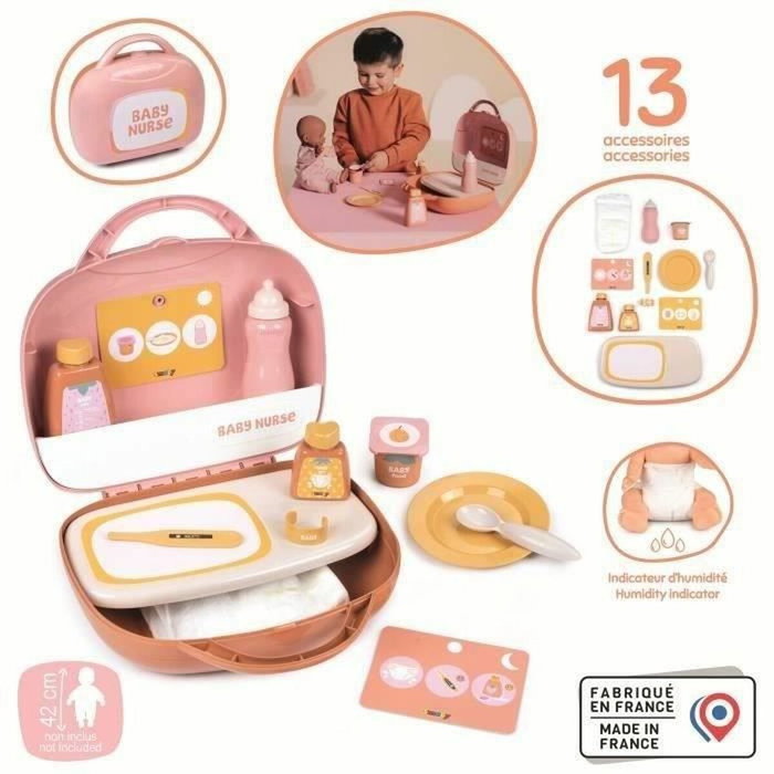Smoby Baby Nurse Vanity avec 13 accessoires Smoby Baby Nurse Vanity avec 13 accessoires