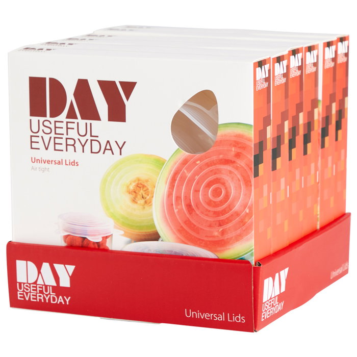 Day Lot de 6 couvercles flexibles en silicone