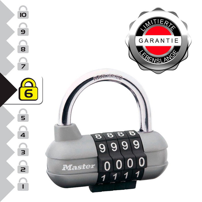 Master Lock Cadenas à combinaison 64 mm Master Lock Cadenas à combinaison 64 mm