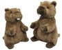 Creaciones Llopis - Marmotte en peluche brun, 38 cm - Doudou pour bébé en polyester