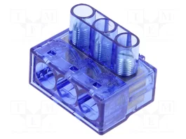 BM GROUP Barrette de jonction d'alimentation bleue 750V
