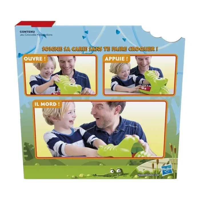 Hasbro Gaming - Jeu Croc' Dentiste pour enfants, Jeu de société amusant, Version française, Dès 4 ans