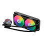 Coolbox Kit Refroidissement Liquide CPU Sans Entretien Double Ventilateur 120mm ARGB Effet Miroir Infini 250W TDP