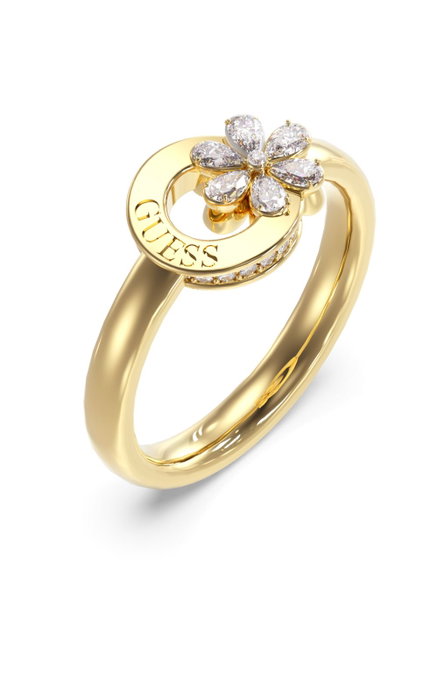 GUESS Bague LILY en acier inoxydable doré, taille 52 GUESS Bague LILY en acier inoxydable doré, taille 52