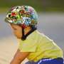 DEQUBE Casque pour Enfant Graphité avec Roue d'ajustement de Taille (50-54 cm) - Multilingue, Recommandé 3-8 ans