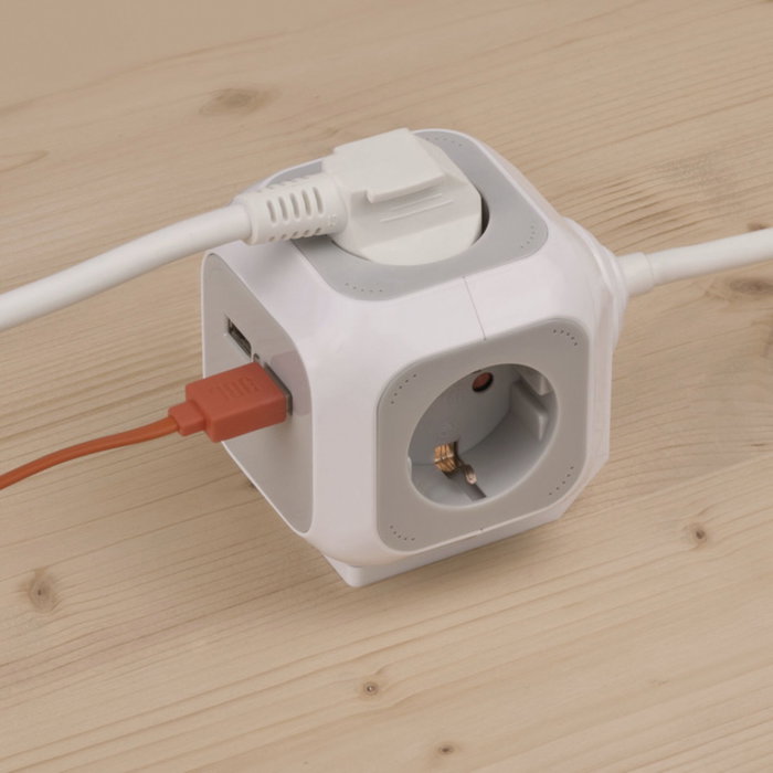 Brennenstuhl ALEA-Power Bloc multiprise cube avec 2 ports USB-A Brennenstuhl ALEA-Power Bloc multiprise cube avec 2 ports USB-A