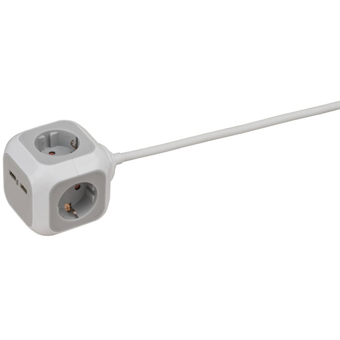 Brennenstuhl ALEA-Power Bloc multiprise cube avec 2 ports USB-A Brennenstuhl ALEA-Power Bloc multiprise cube avec 2 ports USB-A