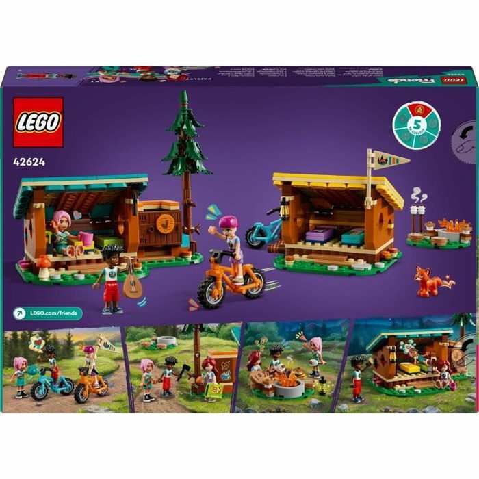 Lego 42624 Les cabanes chaleureuses de la base de loisirs Friends Lego 42624 Les cabanes chaleureuses de la base de loisirs Friends