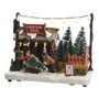 Lumineo Village de Noël Lumineux avec LED 3xAA 18x10,5x14,2cm pour Intérieur