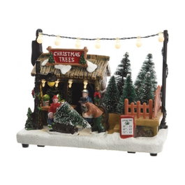 Lumineo Village de Noël LED - 3 Unités