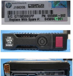 Hewlett Packard Enterprise 3TB 7200 rpm 3.5 SATA 6Gbps