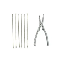 FACKELMANN Ensemble de 2 ustensiles de cuisine pour crabes et homards - Pince à homard et 6 curettes à crustacés