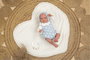 Muñecas Arias Reborn Arias - Poupée Reborn Ian 40 cm bleue avec couverture - Langue espagnol