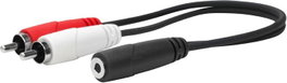 Vivolink Câble audio 3,5 mm vers 2 x RCA F/M