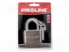 PROLINE Cadenas à archet 50mm avec 4 clés
