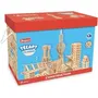 JEUJURA Tecap Classic - Jeu de construction en bois naturel - 500 planchettes - Jeu d'équilibre pour enfants à partir de 4 ans