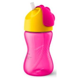 AVENT Verre avec paille 300ml rose SCF798/02