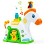 MOLTO Zebre d'activités musicale Pony Actividades 26526, jouet d'éveil avec son, engrenages et 15 blocs, multilingue (FR, EN, DE, ES, IT, PT), à partir de 12 mois