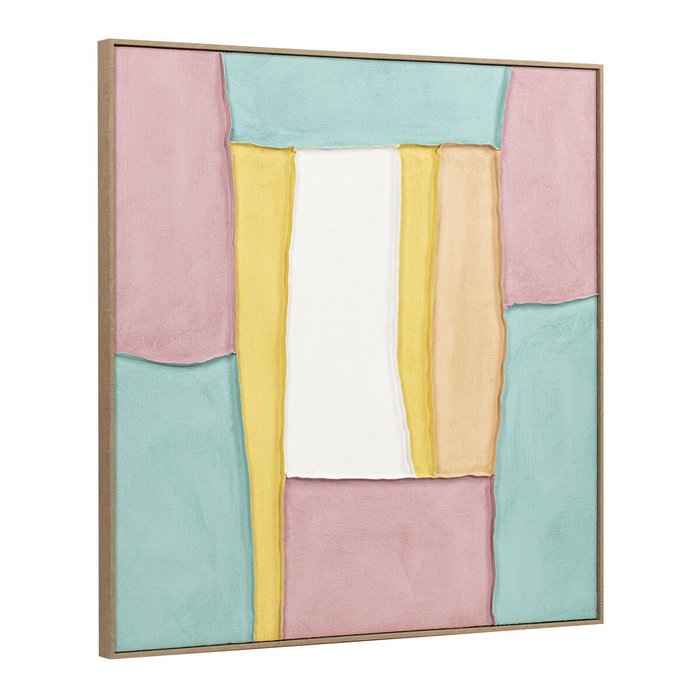 Home ESPRIT Toile Abstrait et Urbain 102 x 4,5 x 102 cm