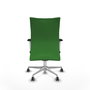 Piqueras Y Crespo Chaise de bureau Albacete, mécanisme synchrone, tissu Vert, base aluminium