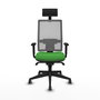 Piqueras y Crespo Chaise de Bureau Horna avec Appui-tête, Vert et Gris