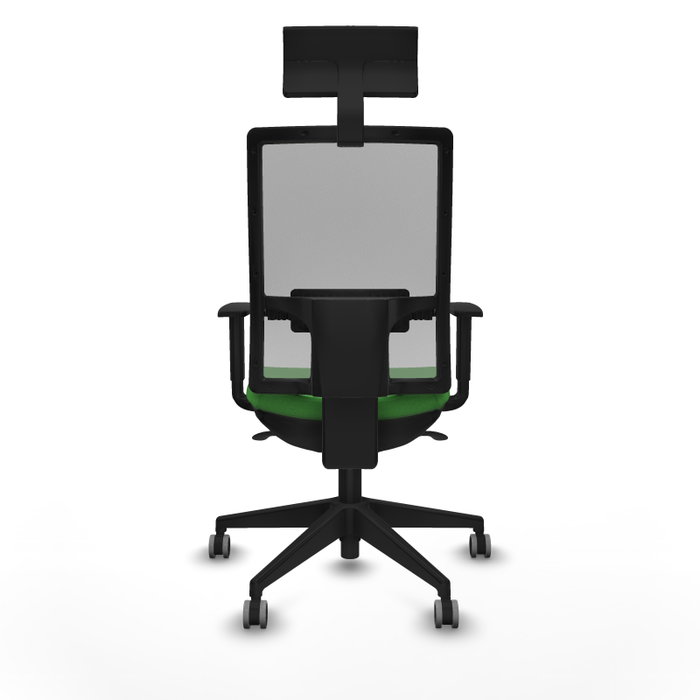 Piqueras y Crespo Chaise de Bureau Horna avec Appui-tête, Vert et Gris