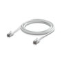 Ubiquiti - Câble réseau RJ45 blindé extérieur Catégorie 6A (Cat6A) 10 GbE PoE++ 3 mètres blanc - Pour environnements sévères