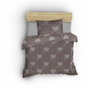BigBuy Home Parure de couette King size Rose poussiéreuse et blanc, 3 pièces