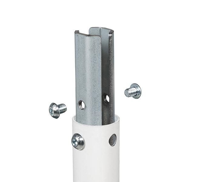 B-Tech BT5923 Kit de Jonction Interne pour Poteaux Ø38.1 mm en Acier Lourd pour Extensions et Passages de Câbles