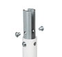 B-Tech BT5923 Kit de Jonction Interne pour Poteaux Ø38.1 mm en Acier Lourd pour Extensions et Passages de Câbles