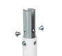 B-Tech BT5923 Kit de Jonction Interne pour Poteaux Ø38.1 mm en Acier Lourd pour Extensions et Passages de Câbles