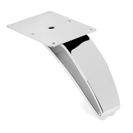 Q&Q H105 Pied de meuble Slot Métal chromé Hauteur 105 mm
