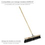WOLFPACK LINEA PROFESIONAL Balai Industriel Fibres Épaisses Vert 50 cm