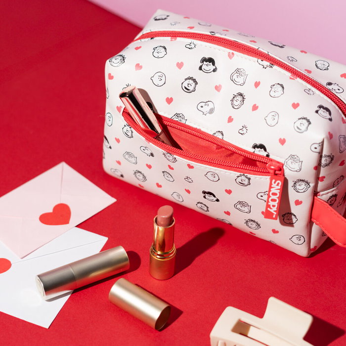 ERIK - Nécessaire de voyage Snoopy Peanuts - Trousse de toilette avec poches - Dimensions : 27 x 14 x 20 cm