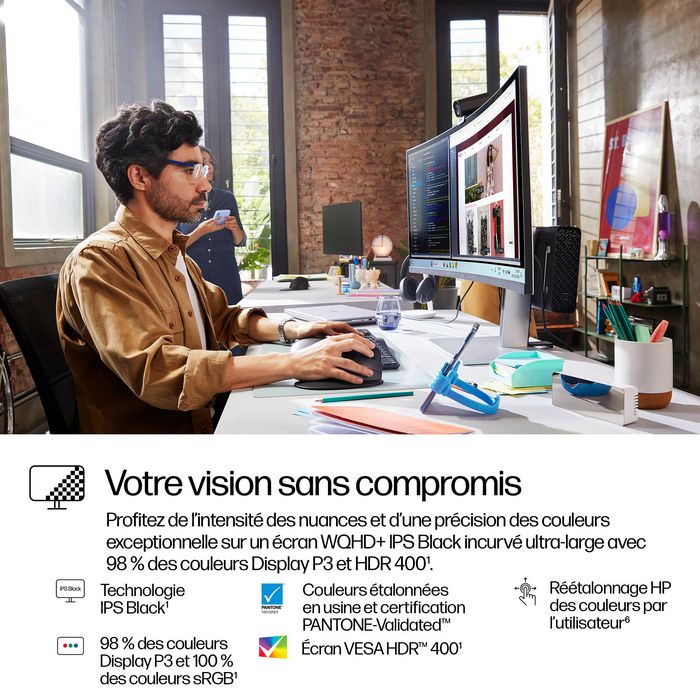 HP Series 7 Pro 37,5 pouces WQHD+ Thunderbolt 4 - Noir
