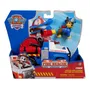 Spinmaster Figurine et Véhicule Chase avec Tenue de Pompier - Voiture de Pompiers Fire Rescue Mission Pompiers Pat Patrouille - 2 Projectiles - Jouet dès 3 Ans