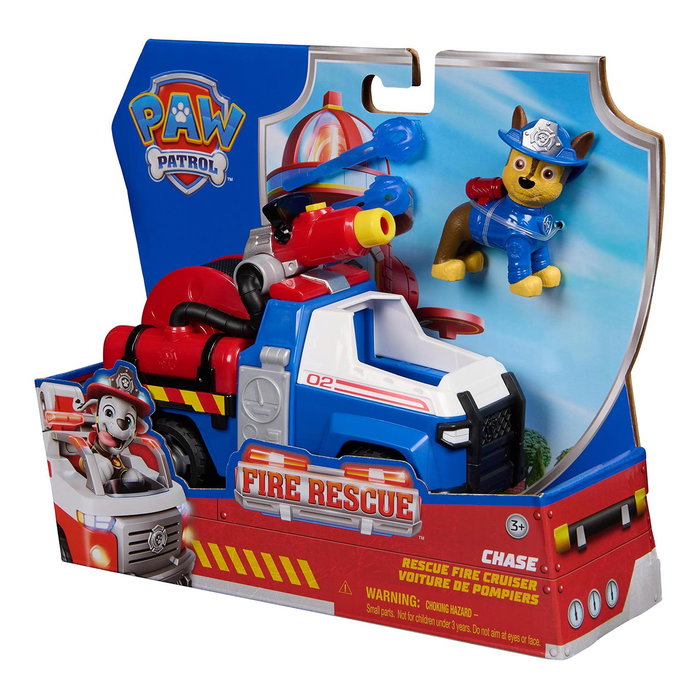 Spinmaster Figurine et Véhicule Chase avec Tenue de Pompier - Voiture de Pompiers Fire Rescue Mission Pompiers Pat Patrouille - 2 Projectiles - Jouet dès 3 Ans Spinmaster Figurine et Véhicule Chase avec Tenue de Pompier - Voiture de Pompiers Fire Rescue Mission Pompiers Pat Patrouille - 2 Projectiles - Jouet dès 3 Ans
