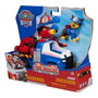 Spinmaster Figurine et Véhicule Chase avec Tenue de Pompier - Voiture de Pompiers Fire Rescue Mission Pompiers Pat Patrouille - 2 Projectiles - Jouet dès 3 Ans