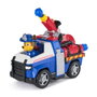 Spinmaster Figurine et Véhicule Chase avec Tenue de Pompier - Voiture de Pompiers Fire Rescue Mission Pompiers Pat Patrouille - 2 Projectiles - Jouet dès 3 Ans