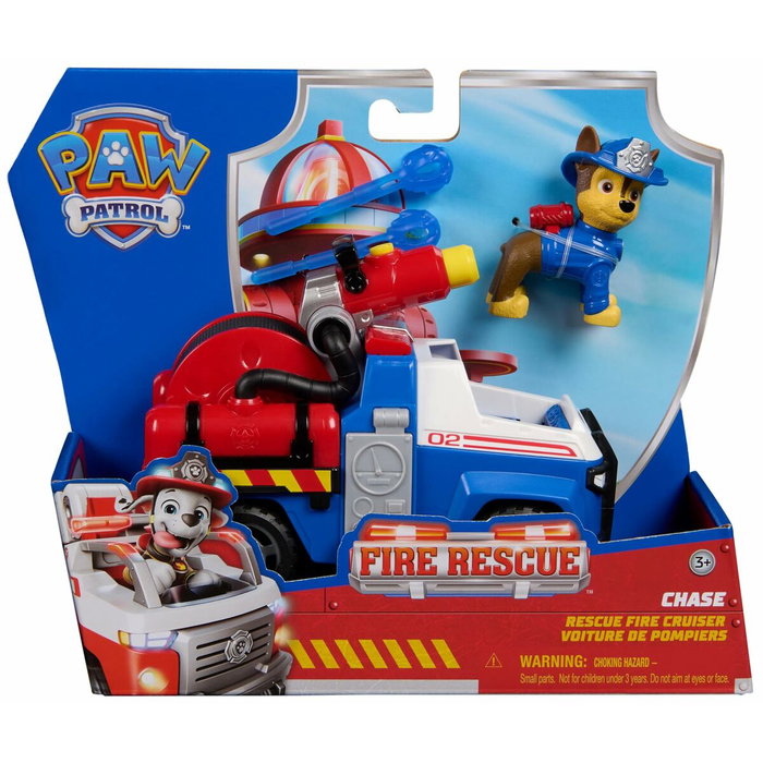 Spin Master Véhicule Fire Rescue Chase - Pat'Patrouille avec figurine et 2 projectiles