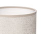 Giftdecor Lampe de Table Rayures Beige 13x19x13 cm Céramique Plastique Métal Tissu (Set de 12)