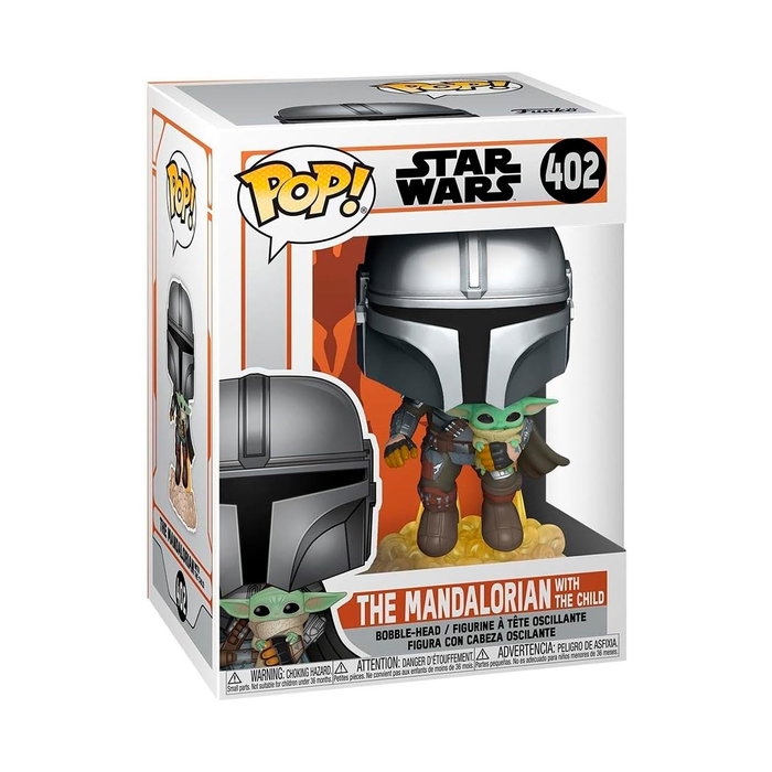 Funko Pop Star Wars - The Mandalorian avec propulseur volant - Figurine vinyl collectible 9 cm - Ref. 50959