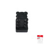 MAURER Embouts de protection intérieurs carrés 16x16 mm noir (Lot de 4)