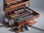 Van Gogh Set Superior de peintures à l'huile en caisse en bois, 34 couleurs et accessoires